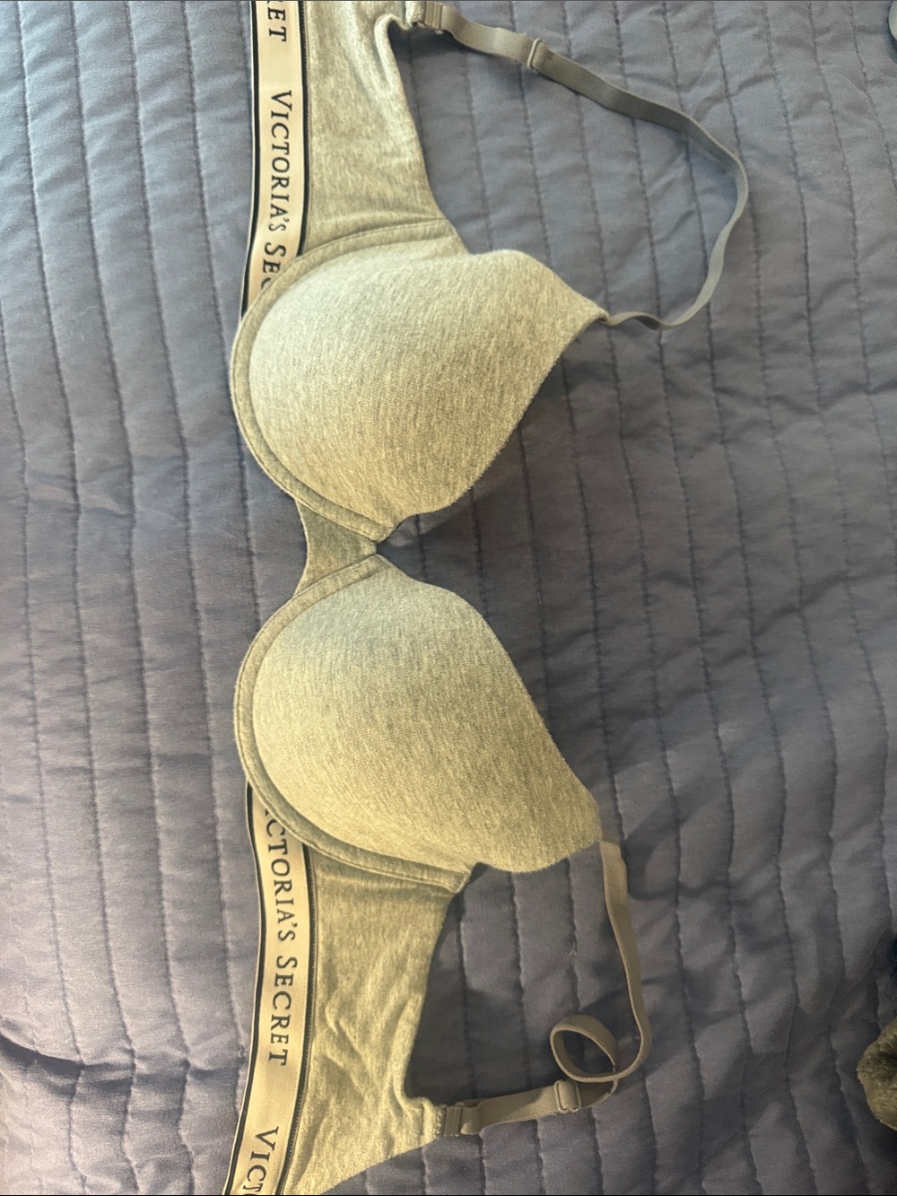 Victoria's Secret Heather Gray Padded T-Shirt Bra